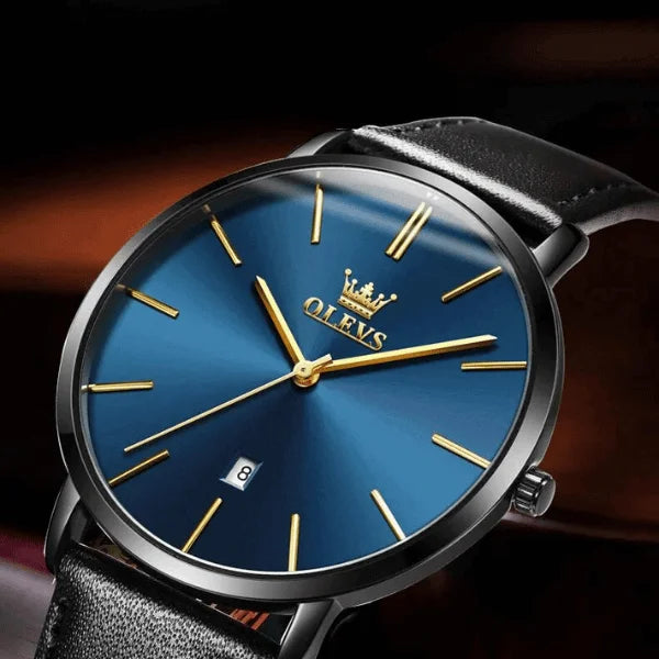 Olevs Montre Classique Homme Valence | Bleue