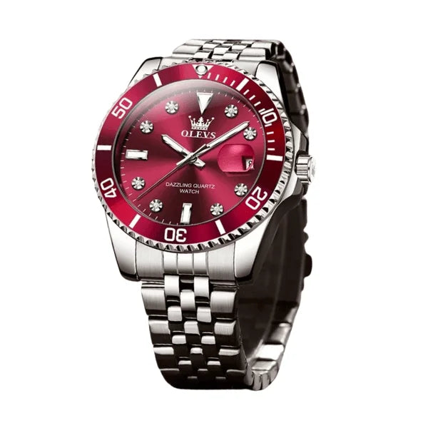 Olevs Montre Cadran Provence | Rouge